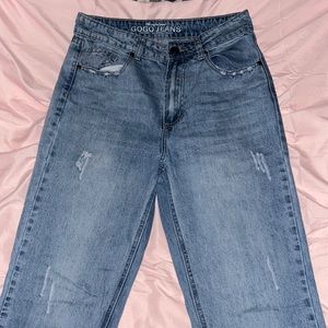 Gogo Jeans: High rise straight ankle jeans